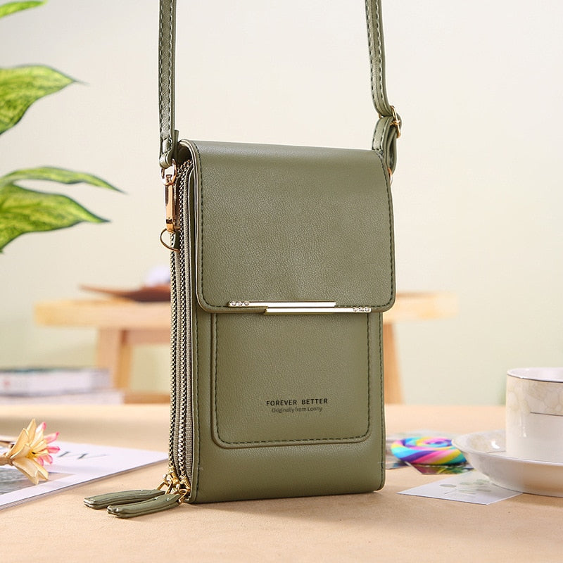Buylor Women&#39;s Bag 2023 Trend Handbags Soft Leather Small Wallets Touch Screen Cell Phone Purse Fashion Crossbody Shoulder Bags