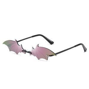 Sunglasses women Men oculos Fire Flame Sunglasses Rimless Wave Sun Glasses UV 400 Eyewear Trendy Narrow Sunglasses okulary gafas