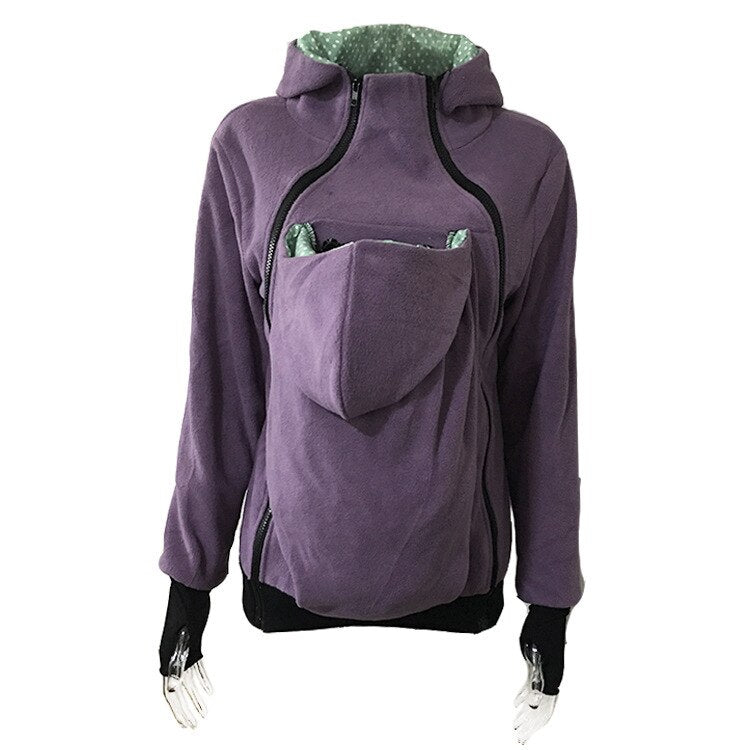 Thickened Pregnancy Cloth Babywearing Maternity Hoodies Baby Carrier Jacket Kangaroo Outerwear Hoodies Multiple Colors Available