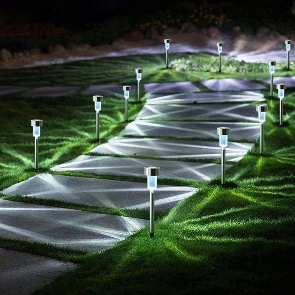 Lawn Light Led Garden Lamp Solar Garden Light Stainless Waterproof  Steel Solar Lamp for Garden Lights Outdoor Path Light