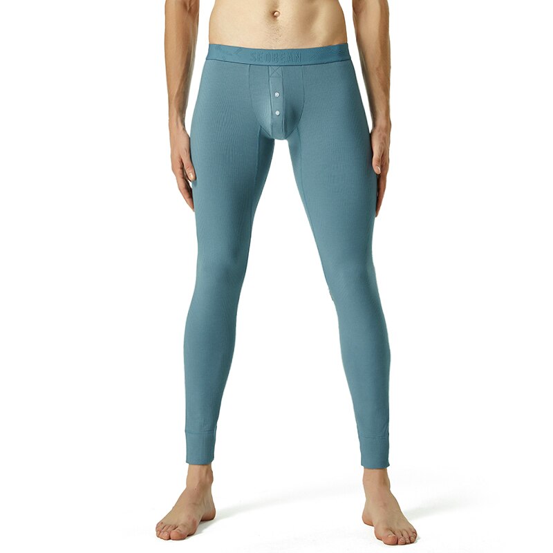 New Mens Thermal Underwear Bottoms Autumn Winter Men’s Leggings Keep Warm Trousers Mens Tight Underwear Long Johns Sleep
