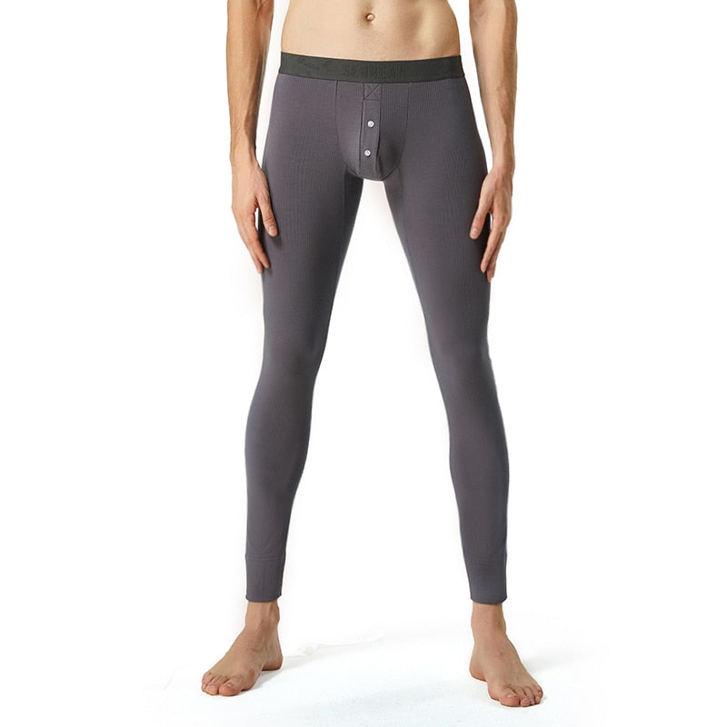 New Mens Thermal Underwear Bottoms Autumn Winter Men’s Leggings Keep Warm Trousers Mens Tight Underwear Long Johns Sleep