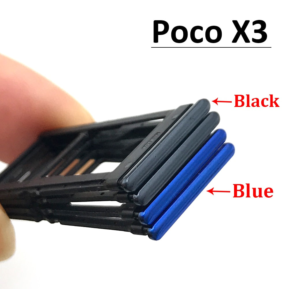 New For Xiaomi Redmi K20 K20 Pro For Xiaomi Mi 9T SIM Card Tray Slot Holder For Xiaomi Mi 10 Mi10 Pro 10T Lite Poco X3