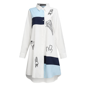 Elegant Print Shirt Women's Casual Shirts ZANZEA Fashion Button Down Floral Blusas Female Lapel Work Blusas  Tunic Tops