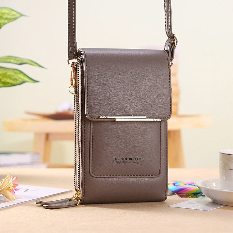 Buylor Women&#39;s Bag 2023 Trend Handbags Soft Leather Small Wallets Touch Screen Cell Phone Purse Fashion Crossbody Shoulder Bags