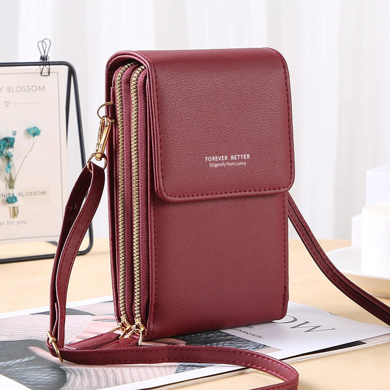 Buylor Women&#39;s Bag 2023 Trend Handbags Soft Leather Small Wallets Touch Screen Cell Phone Purse Fashion Crossbody Shoulder Bags