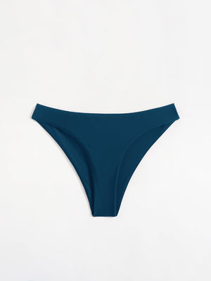 ZTVitality Solid Nylon Sexy Bikini Women's Swimsuit 2021 New Arrival Mid Waist Separate Swimwear Summer Brazilian Bikinis Bottom