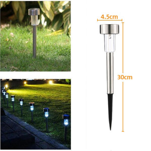 Lawn Light Led Garden Lamp Solar Garden Light Stainless Waterproof  Steel Solar Lamp for Garden Lights Outdoor Path Light