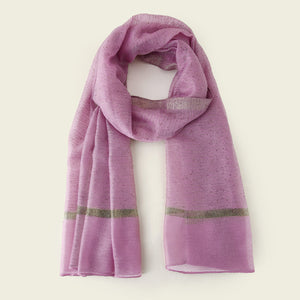 A119 Gold Silk Shearing Long Scarf Arabian Scarf Hijab Monochrome Fashion Popular Export Foreign Trade New