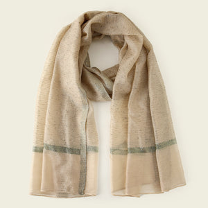 A119 Gold Silk Shearing Long Scarf Arabian Scarf Hijab Monochrome Fashion Popular Export Foreign Trade New