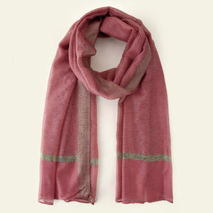 A119 Gold Silk Shearing Long Scarf Arabian Scarf Hijab Monochrome Fashion Popular Export Foreign Trade New
