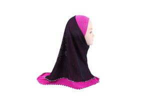 Ethnic style turban hijab Arab popular double-layer ironing drill Hui convenient hijab wholesale
