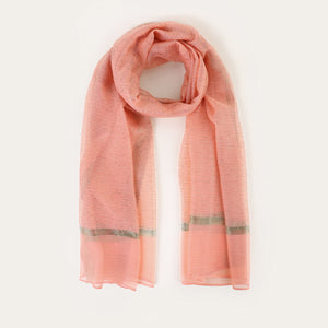 A119 Gold Silk Shearing Long Scarf Arabian Scarf Hijab Monochrome Fashion Popular Export Foreign Trade New