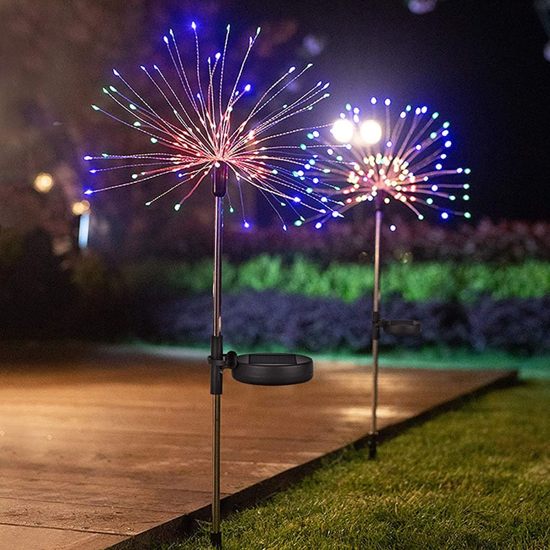 Solar Outdoor Lights Garland 90/120/150 LEDs Festoon Led Light Waterproof Solar Firework Garden Lawn Light New Year Christmas