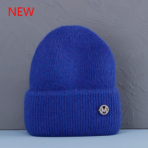 Hot Selling Winter Hat Real Rabbit Fur Winter Hats For Women Fashion Warm Beanie Hats Women Solid Adult Cover Head Cap