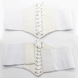 Black Body Shapewear Women Gothic Clothing Underbust Waist Cincher Trainer Pu Leather Elastic Sexy Bridal Corsets and Bustiers