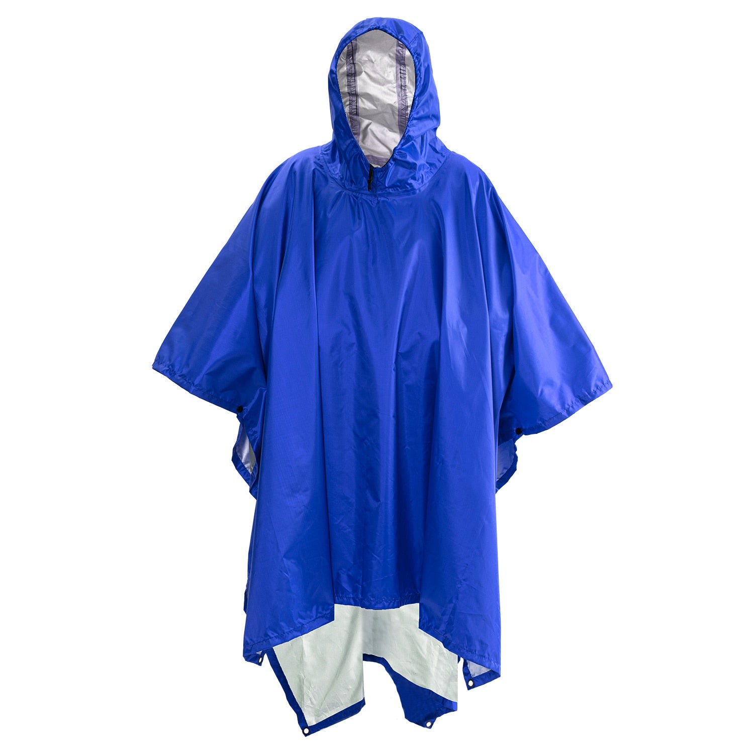 Portable Multifunctional 3 In 1 Rain Coat Hiking Camping Raincoat Poncho Mat Awning Durable Outdoor Activity Rain Gear Supplie