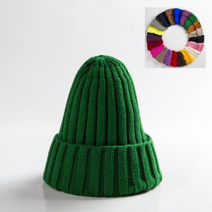 Unisex Hat Cotton Blends Solid Warm Soft HIP HOP Knitted Hats Men Winter Caps Women&#39;s Skullies Beanies For Girl Wholesale шляпа