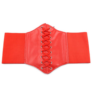 Black Body Shapewear Women Gothic Clothing Underbust Waist Cincher Trainer Pu Leather Elastic Sexy Bridal Corsets and Bustiers
