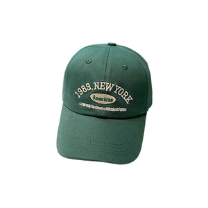 Men and Woman&#39;s Baseball Caps Adjustable Casual Embroidered 1989 New York American Cotton Sun Hats Unisex Solid Color Visor Hats