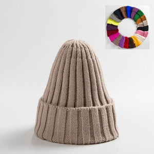 Unisex Hat Cotton Blends Solid Warm Soft HIP HOP Knitted Hats Men Winter Caps Women&#39;s Skullies Beanies For Girl Wholesale шляпа