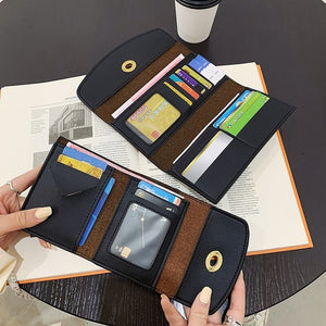 Fashion Women's Wallet Female Short Wallets for Women Coin PU Leather Purses Card Holder Luxury Wallets Famous Brands