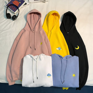 Streetwear Hoodies Women Sweatshirt Autumn Long Sleeve Hoodies Harajuku Hoodie Cute Weather Print Sweatshirt Women sudadera