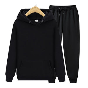 2022 new Men's ladies casual wear suit sportswear suit solid color pullover + pants suit autumn and winter fashion suit