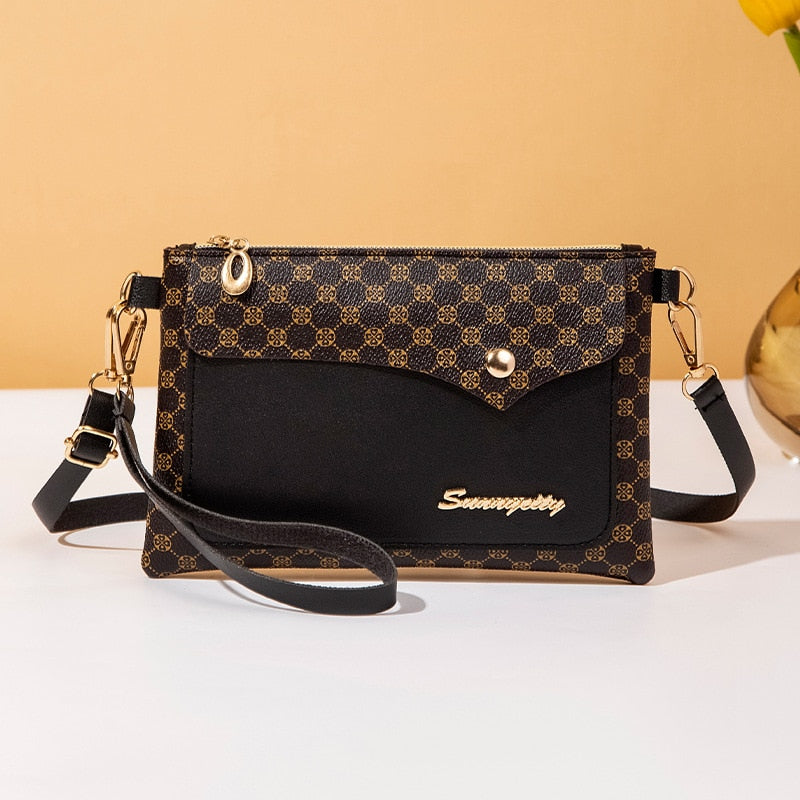 DOLOVE Manufacturer&#39;s Foreign Trade 2023 Classic Printed Short Women&#39;s Wallet Multi Card Pocket Portable Card Bag Ladies Purse