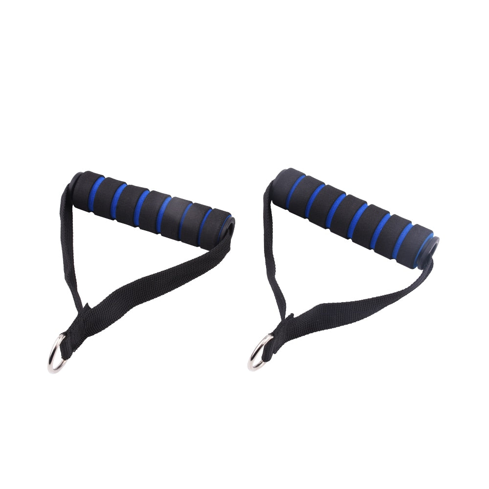 Resistance Bands Handle Bar Attachment Station Fitness Pulley Strap Exercise Home Gym Training Accessories Workout Equipments