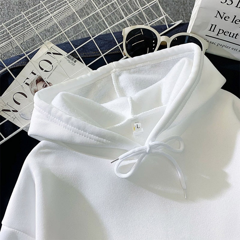 Streetwear Hoodies Letter Printed Women Sweatshirt Autumn Winter Long Sleeve Harajuku Pullovers Hooded Sweater sudadera mujer