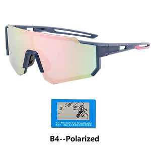 Photochromic Sports Glasses Men's and Women's Polarized Bike Eyewear Mountain MTB Cycling UV400 Sunglasses Bicycle Road Goggles