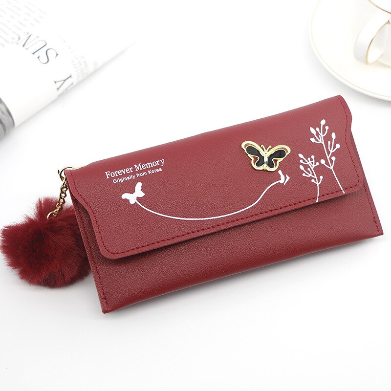 Women&#39;s Brand Clutch Purse Ladies Money Wallet for Women&#39;s Clutch Bag Slim FeMale Wallet Card Holder Uneven Wallets Made Leather