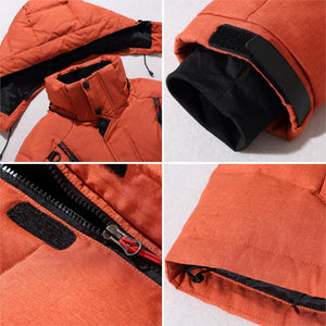 Men&#39;s White Duck Down Jacket Warm Hooded Thick Puffer Jacket Coat Male Casual High Quality Overcoat Thermal Winter Parka Men