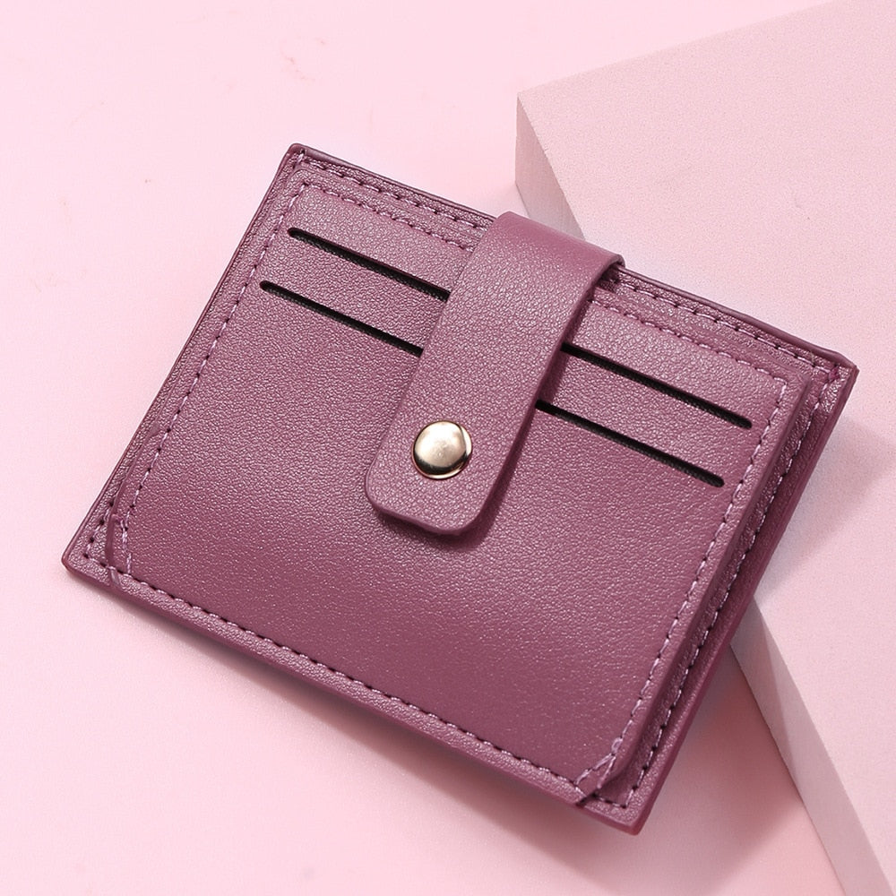 2022 New Women's Wallet Short Coin Purse Fashion PU Leather Multi-card Bit Card Holder Mini Clutch for Girl