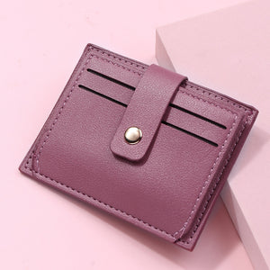 2022 New Women's Wallet Short Coin Purse Fashion PU Leather Multi-card Bit Card Holder Mini Clutch for Girl