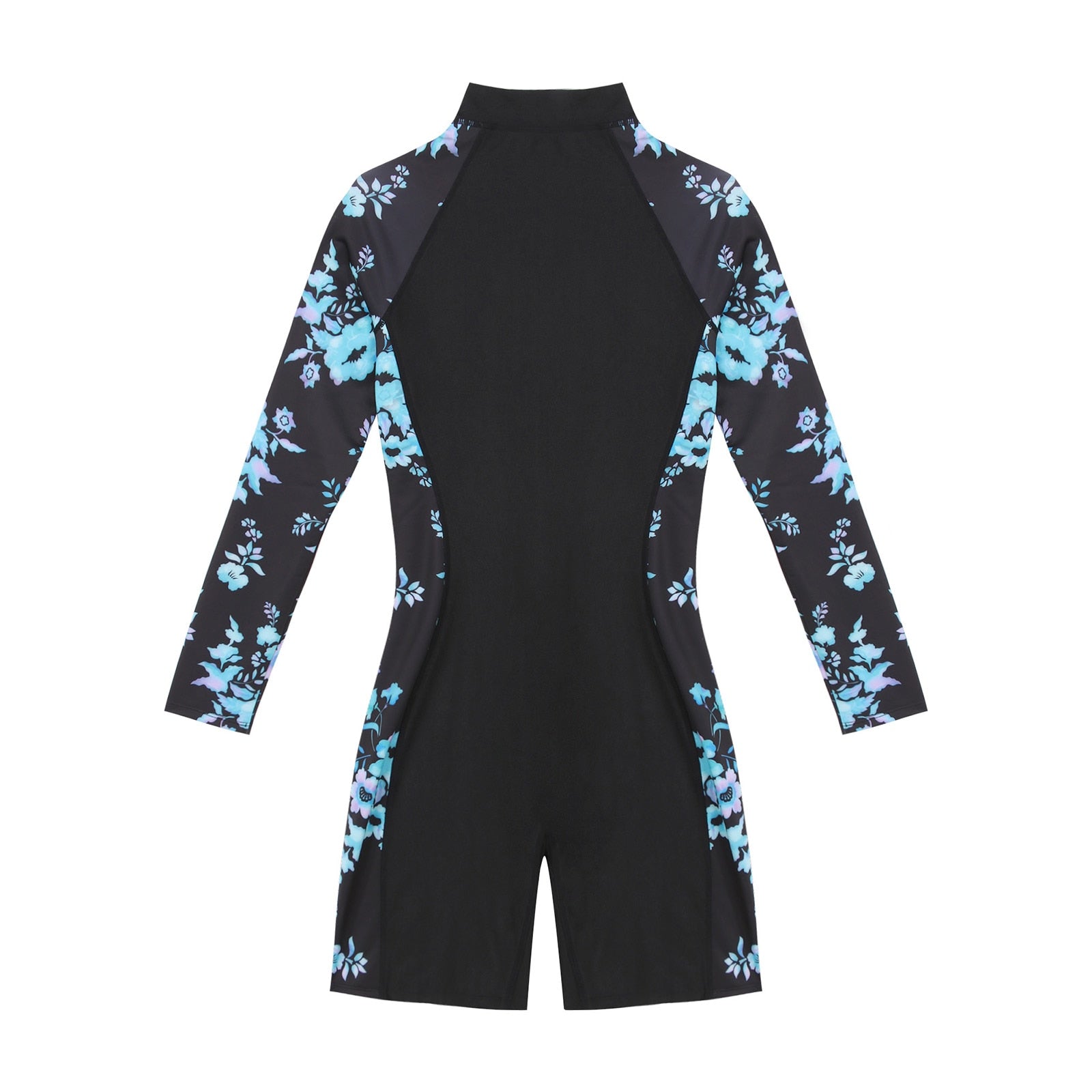 Women's Swimwear Rash Guard Long Sleeve Swimsuit Front Zipper One-piece Jumpsuit Surfing Rashguard Beachwear Swimming Suit