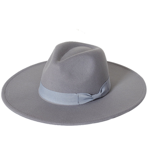 New color Fedora winter hat top concave-convex water drop 9.5cm brim male and female felt jazz watermelon red шляпа женская
