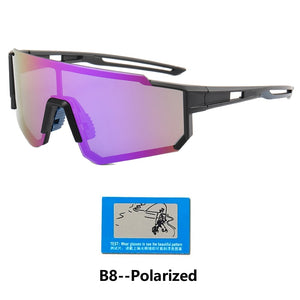 Photochromic Sports Glasses Men's and Women's Polarized Bike Eyewear Mountain MTB Cycling UV400 Sunglasses Bicycle Road Goggles