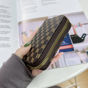 DOLOVE Manufacturer&#39;s Foreign Trade 2023 Classic Printed Short Women&#39;s Wallet Multi Card Pocket Portable Card Bag Ladies Purse
