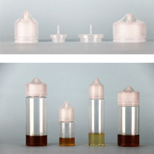 50PCS 30/60/100/120ml Empty Plastic Dropper Bottles E Liquid Eye Clear Water Juice Oil Vape Juice Clear Containers PET Chuby