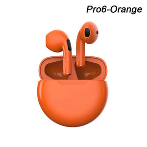 Pro 6 TWS Wireless Headphones with Mic Fone Bluetooth Earphones Sport Earbuds Pro6 J6 Headset for Apple iPhone Xiaomi Huawei LG