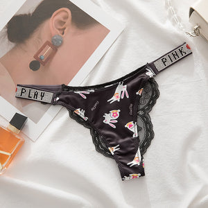 New Arrival Couple Underwear Cute Low Waist Thong Sexy Underwear Breathable Comfortable Men Boxer G String Boyfriend Girlfriend