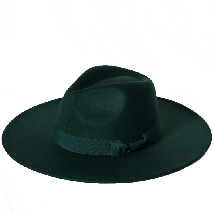 New color Fedora winter hat top concave-convex water drop 9.5cm brim male and female felt jazz watermelon red шляпа женская