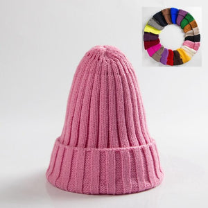 Unisex Hat Cotton Blends Solid Warm Soft HIP HOP Knitted Hats Men Winter Caps Women&#39;s Skullies Beanies For Girl Wholesale шляпа