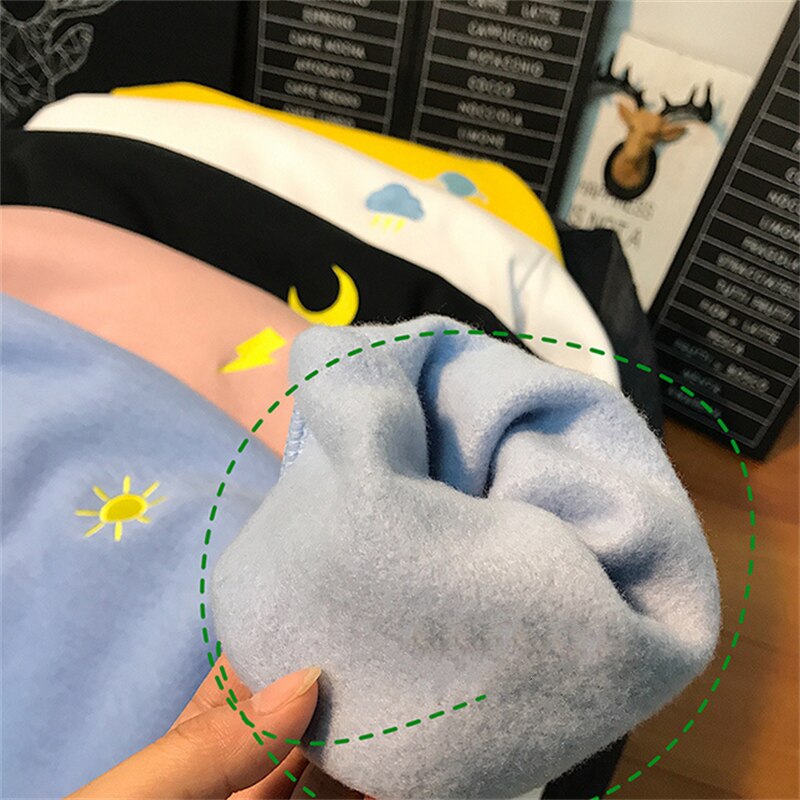Streetwear Hoodies Women Sweatshirt Autumn Long Sleeve Hoodies Harajuku Hoodie Cute Weather Print Sweatshirt Women sudadera