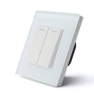 BSEED EU Standard Single Power Socket Touch Switch Crystal Panel USB Double Outlet Triple Wall Sockets Mounted Quadruple Sockets