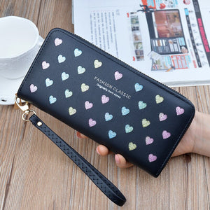 Women&#39;s Brand Clutch Purse Ladies Money Wallet for Women&#39;s Clutch Bag Slim FeMale Wallet Card Holder Uneven Wallets Made Leather