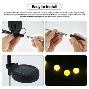Solar LED Light Outdoor Waterproof Garden Sunlight Powered Landscape Lights Firefly Garden Lights Lawn Garden Decor Solar Light