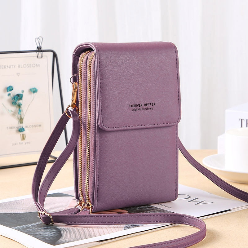Buylor Women&#39;s Bag 2023 Trend Handbags Soft Leather Small Wallets Touch Screen Cell Phone Purse Fashion Crossbody Shoulder Bags